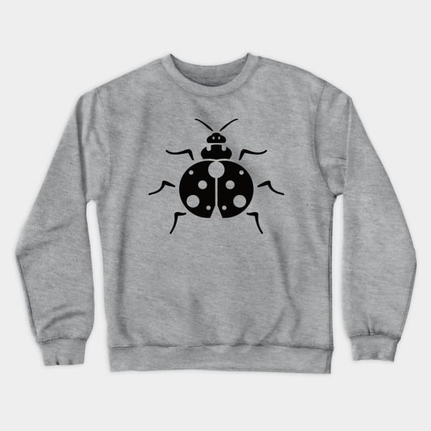 Ladybug (Black) Crewneck Sweatshirt by dkdesigns27